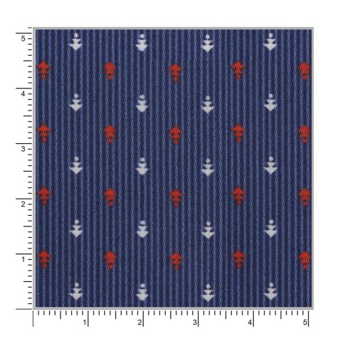 Blue PRT2344 - 100% cotton printed shirts