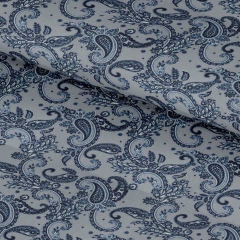 Blue PRT2348 - 100% cotton printed shirts