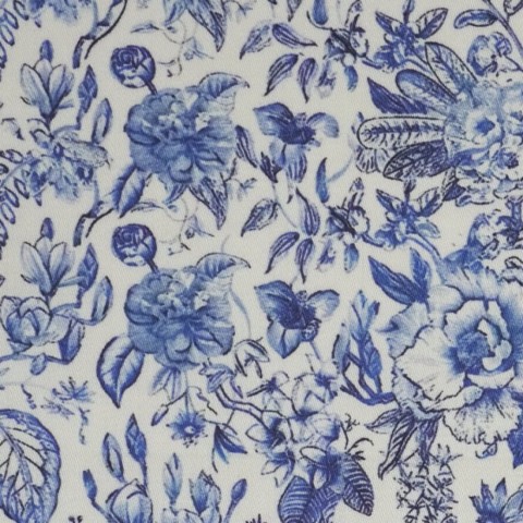Blue PRT2363 - 100% cotton printed shirts