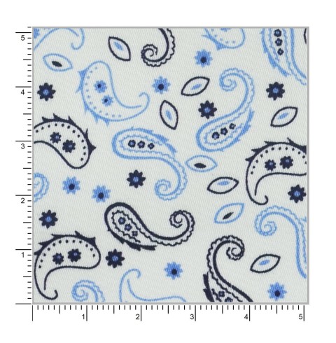 Blue PRT2365 - 100% cotton printed shirts