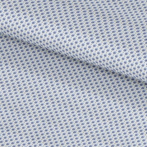 Blue PRT2368 - 100% cotton printed shirts