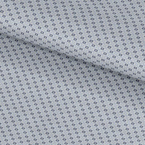 Blue PRT2381 - 100% cotton printed shirts