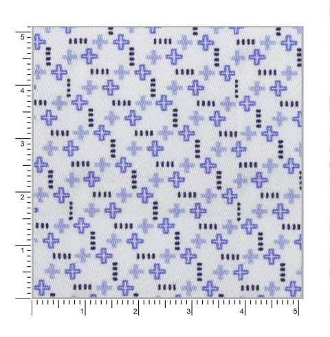 Blue PRT2395 - 100% cotton printed shirts