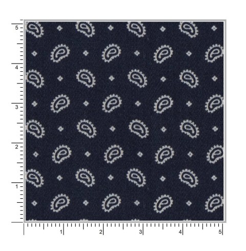 Blue PRT2408 - 100% cotton printed shirts