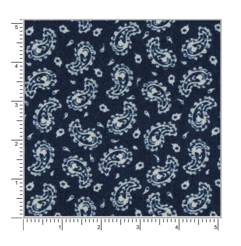Blue PRT2411 - 100% cotton printed shirts