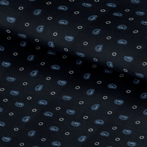 Blue PRT2416 - 100% cotton printed shirts