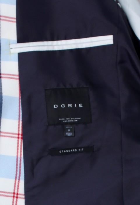 สูทผ้าลายสก็อตแดงน้ำเงิน