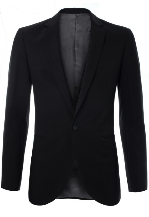 เสื้อสูทสีดำกระดุมหนึ่งเม็ด