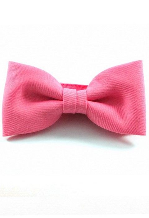 โบว์ ไท สีชมพูบานเย็น