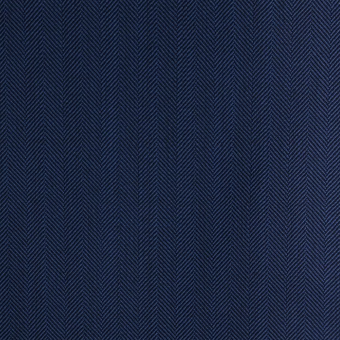 BLUE HERRINGBONE WOOL BLEND