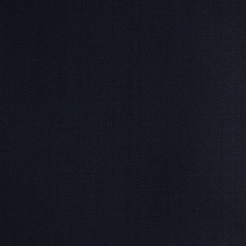 VERY DARK NAVY HERRINGBONE WOOL BLEND