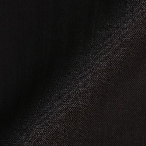 BROWN HERRINGBONE WOOL BLEND