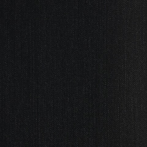 DARK GREY (MOSTLY BLACK) HERRINGBONE WOOL BLEND