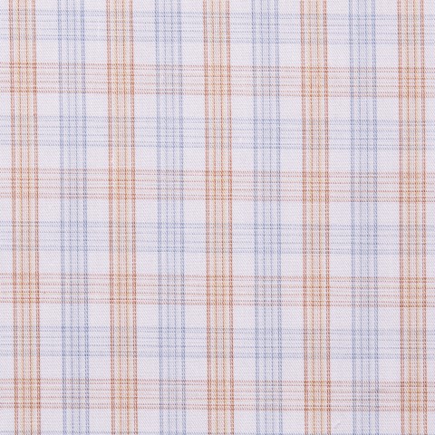 Blue/Brown Plaid Cotton Shirts