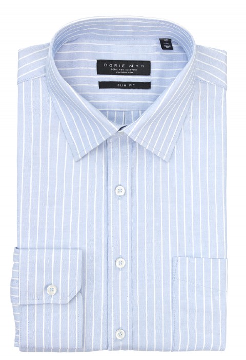 BLUE OXFORD STRIPE SHIRT