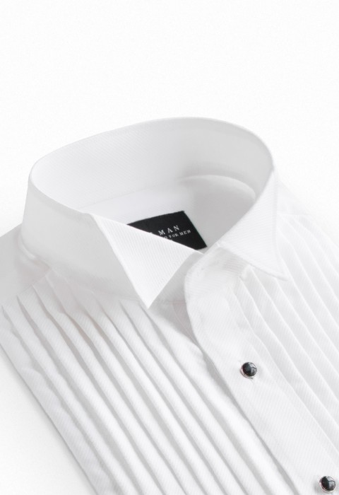 WHITE WINGTIP SHIRT