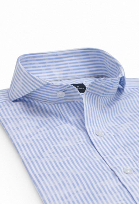 BLUE STRIPE CAMO SHIRT