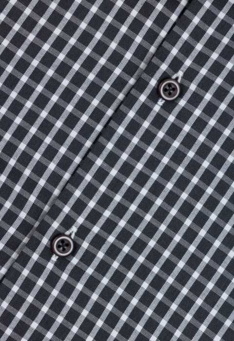 BLACK CHECKED 6IN SHIRT 