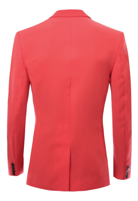 เสื้อสูทผ้ายืด สีชมพู บานเย็น