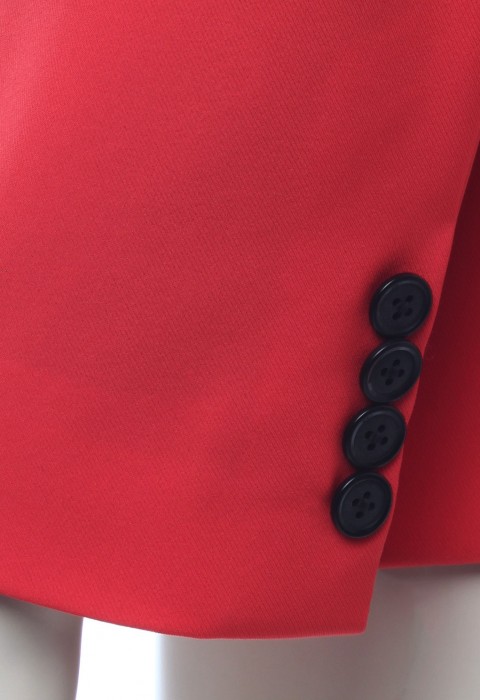 เสื้อสูทผ้ายืด สีชมพู บานเย็น