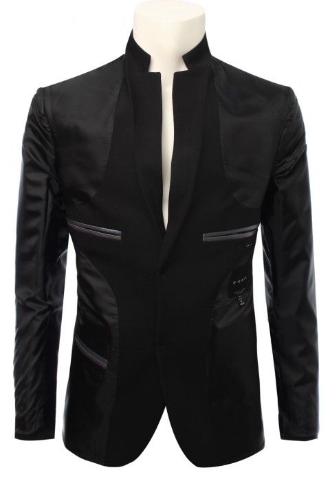 เสื้อสูทสีดำ กระเป๋าทรง Slim (จัดส่ง 5-7 วัน)