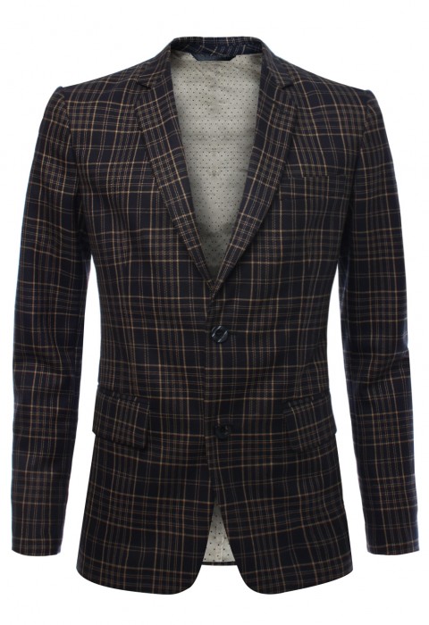 เสื้อสูทผ้าวูลทอลาย