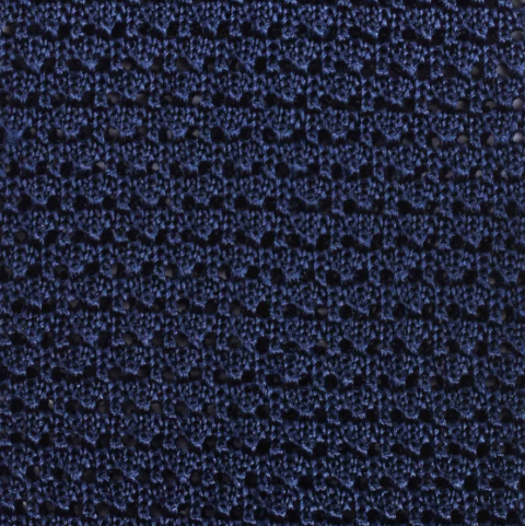 SERA Navy Blue crochet knitted tie