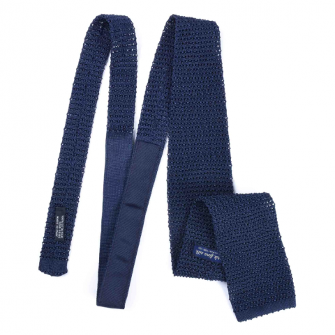 SERA Navy Blue crochet knitted tie