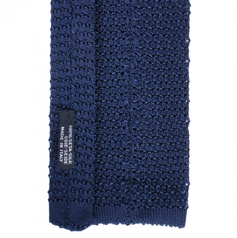 SERA Navy Blue crochet knitted tie