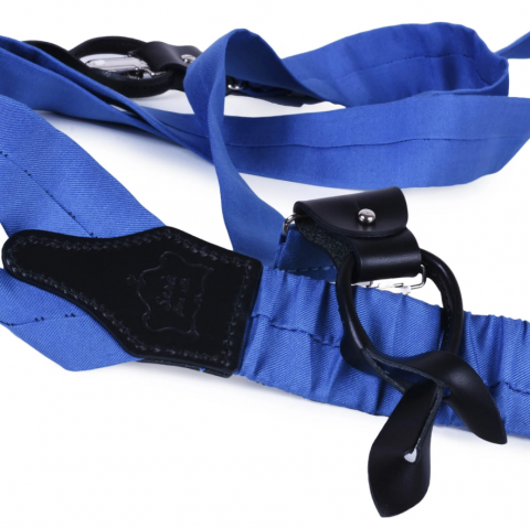 SERA Light Blue Silk Suspenders