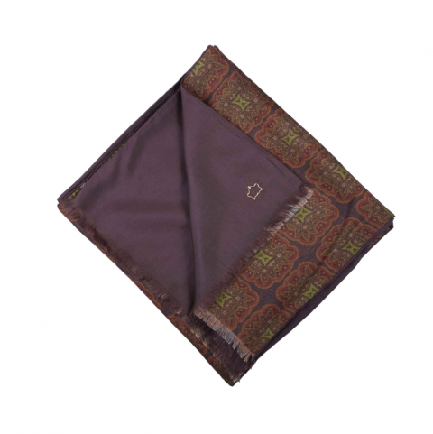 SERA Brown Wool & Silk Scarf