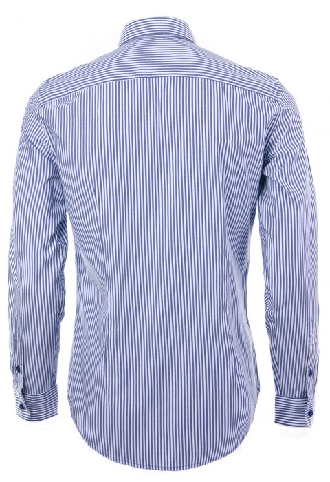 เสื้อเชิ้ตลายทางสีน้ำเงิน