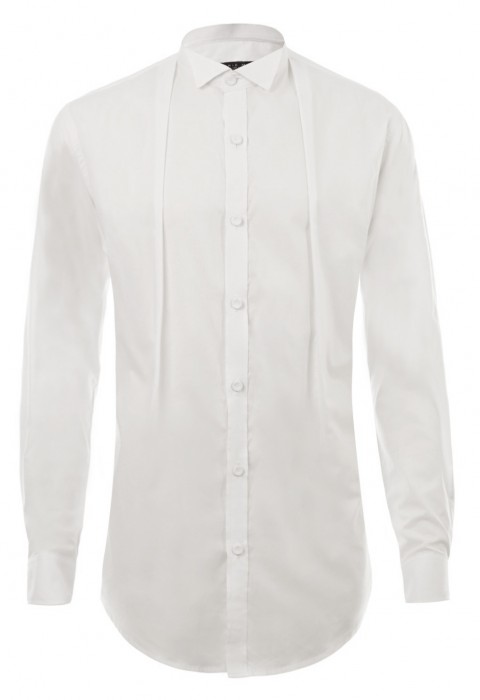 เสื้อเชิ้ตสีขาว ปกทักซิโด้