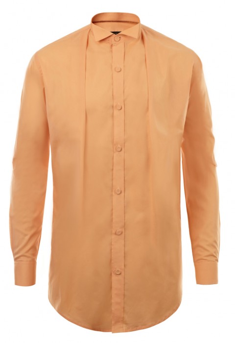 เสื้อเชิ้ตสีส้ม ปกทักซิโด้