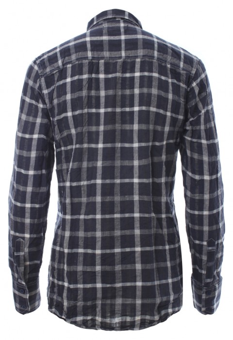 เชิ้ตแขนยาวลายตารางสีกลม