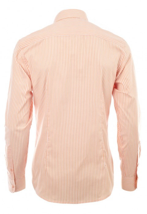 เสื้อเชิ้ตลายทางสีส้ม