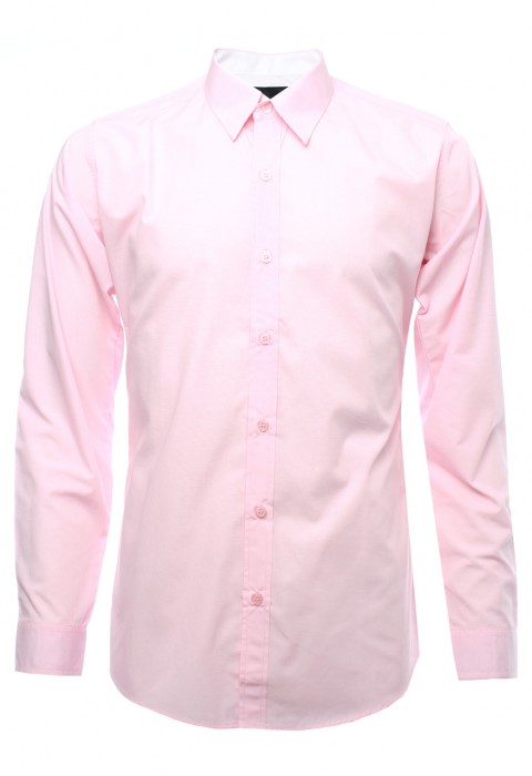 เสื้อเช้ิตแขนยาวสีชมพู