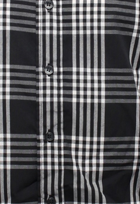 เสื้อเช้ิตสีดำลายตาราง