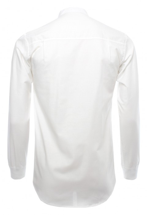 เสื้อเชิ้ตคอจีนสีขาว