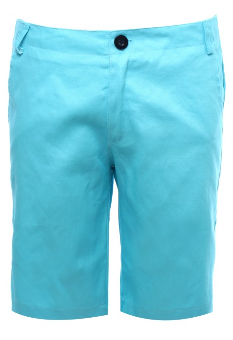 กางเกงขาสั้นสีฟ้า