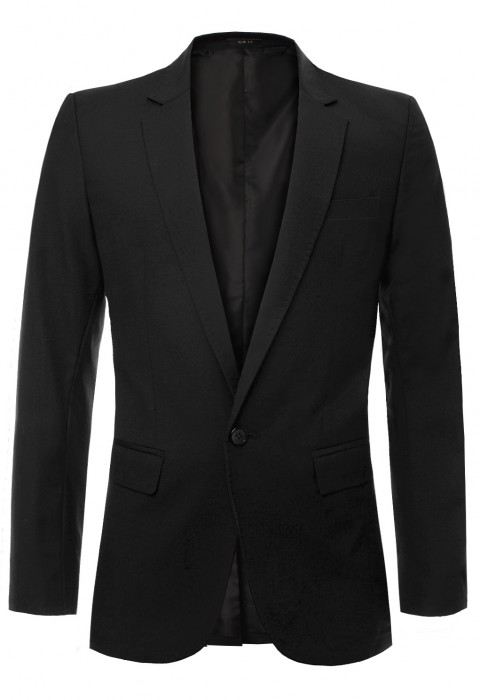 เสื้อสูทสีดำ ผ้าวูล (SuperBlack)