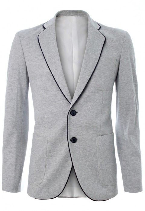 สูทผ้าสแปนเด็กซ์สีเทา