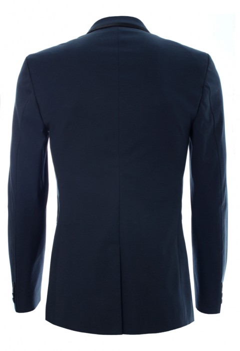 สูทผ้าสแปนเด็กซ์สีน้ำเงิน