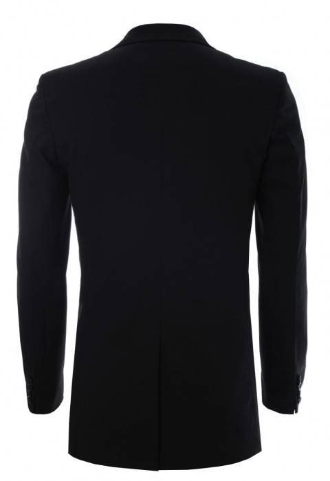 เสื้อสูทสีดำตัดต่อผ้าซาติน