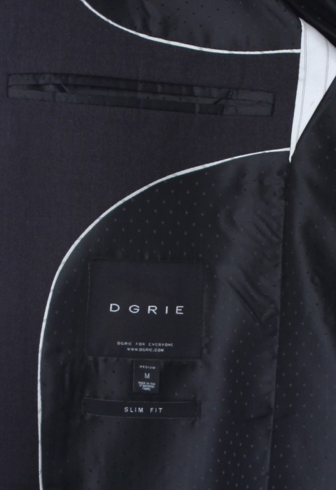 เสื้อสูทสีเทาปกตัดต่อ