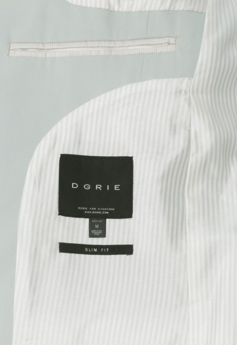 สูทผ้าสแปนเด็กซ์สีเขียวเทา