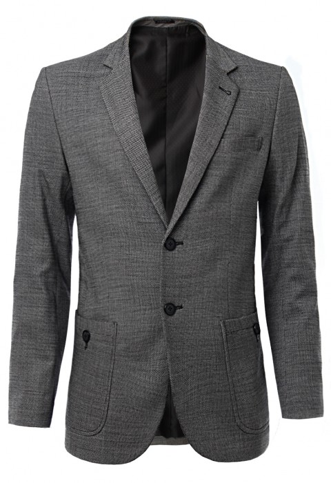 สูทสีเทาผ้าวูล 98%