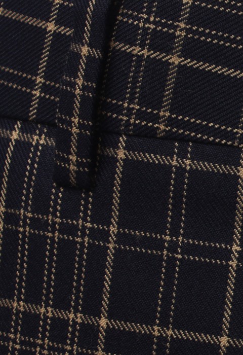 กางเกงผ้าวูล ทอลาย