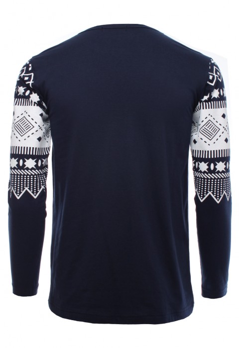 เสื้อแขนยาวสีกลมพิมพ์ลาย