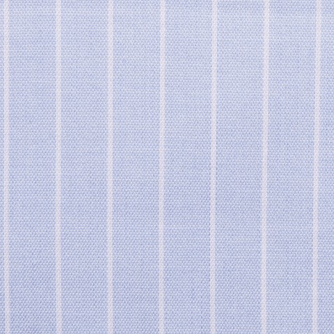 Light Blue Chalk Stripe Cotton Shirts